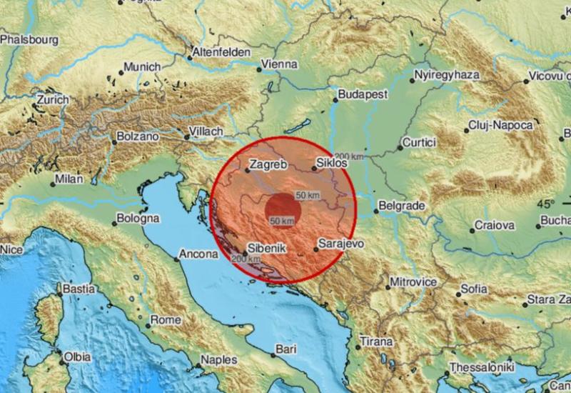 Potres jačine 2,9 po Richteru pogodio BiH