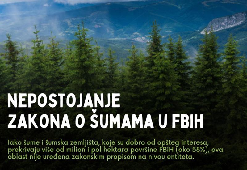 Nedopustivo je da sektor šumarstvane bude uređen kvalitetnim entitetskim zakonskim propisima - Pokažimo veću odgovornost i zaštitimo pluća BiH!