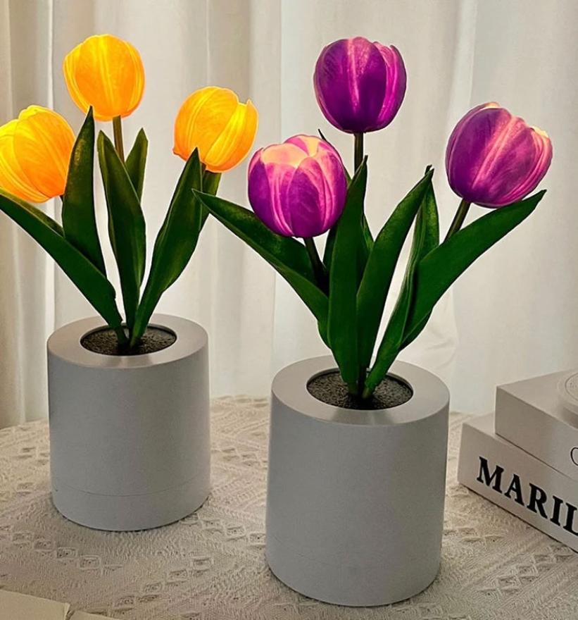 Lampa u obliku šarenih tulipana - Za ultimativne obožavatelje proljeća: Lampa u obliku šarenih tulipana!