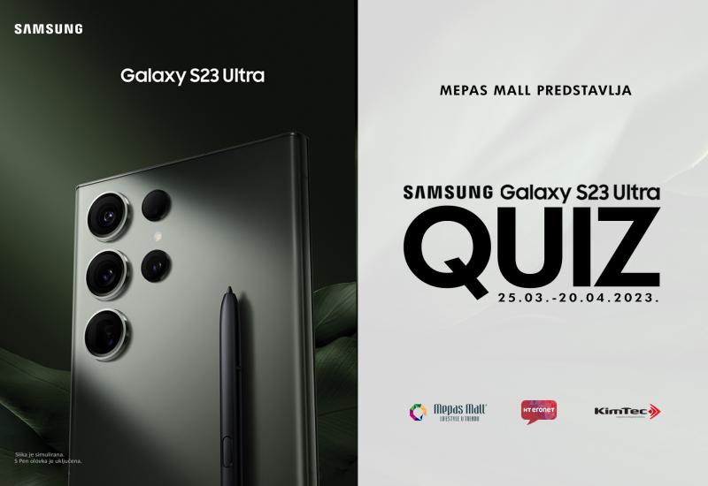 Nagradni natječaj: Mepas Mall Samsung Galaxy S23 Ultra Quiz