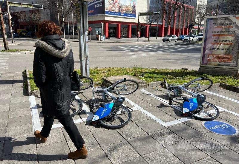 Lijepa mostarska bura: Nextbikeova bicikla nisu izdržala 