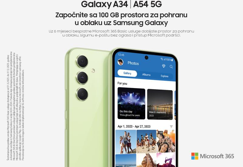 Samsung Galaxy A54 5G i Galaxy A34 5G telefone sada možete kupiti i u BiH