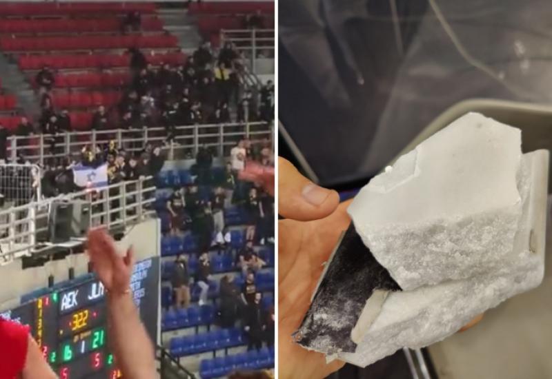 VIDEO I Navijači AEK-a napali navijače Hapoel Jerusalema na košarkaškoj utakmici