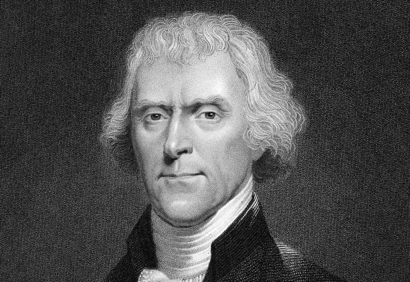 Thomas Jefferson (13. travnja 1743., Shadwell, Virginia -  4. srpnja 1826., Monticello, Virginia)  - Prije 280 godina rođen je autor Deklaracije o nezavisnosti i treći predsjednik SAD-a