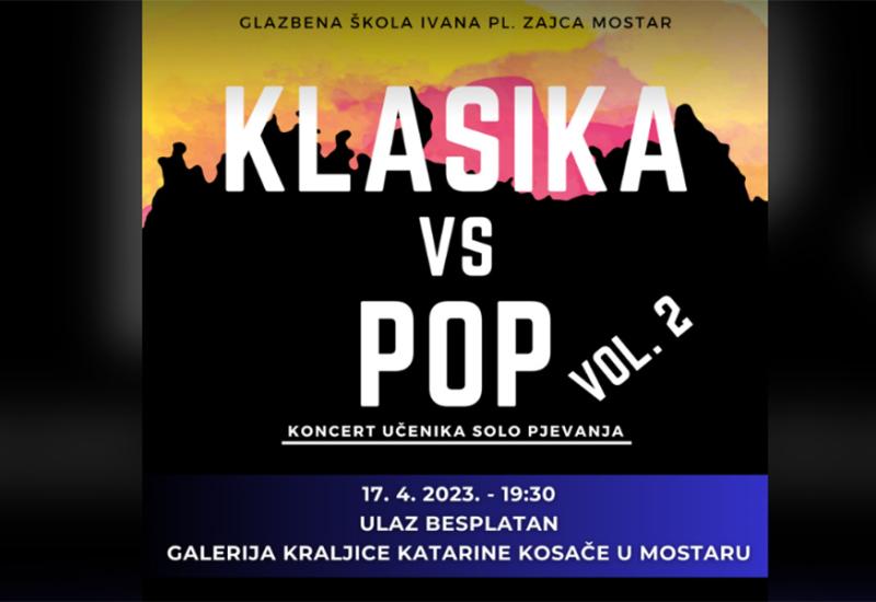 Koncert koji se ne propušta! Klasika VS Pop, vol. 2.