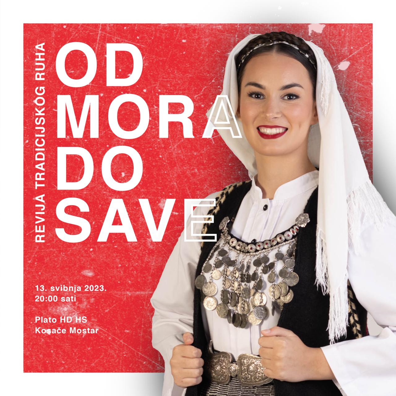 Najavni plakat - Mostar će slaviti bogatstvo kulturne baštine: Revija tradicijskog ruha u subotu