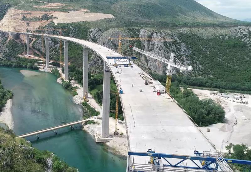 VIDEO | Najveći most na Koridoru VC uskoro spaja obale Neretve