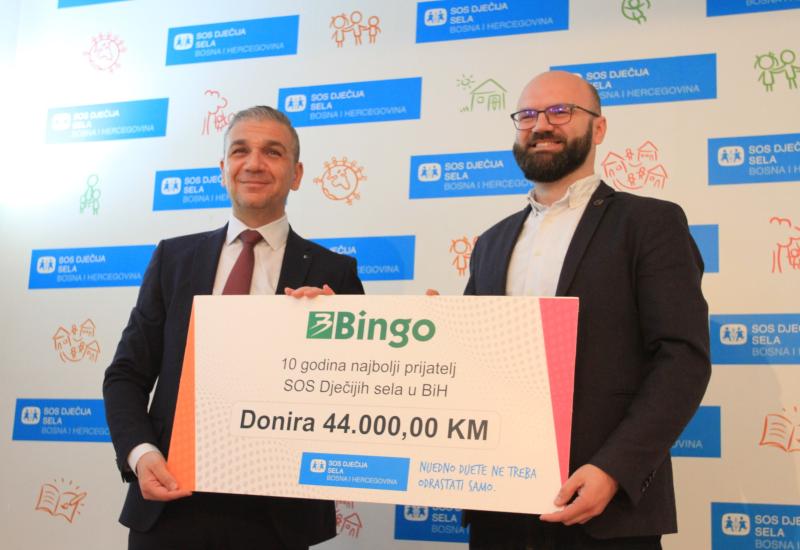 Desetljeće najboljeg prijateljstva kompanije Bingo i SOS Dječijih sela u BiH 