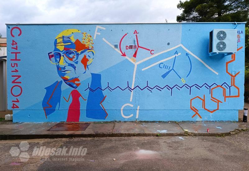 Nobelovac Vladimir Prelog dobio mural u Mostaru