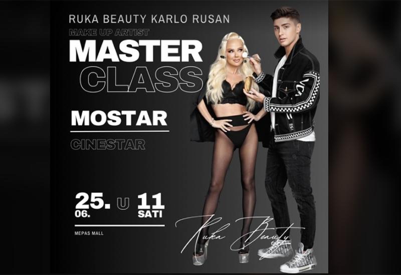 MASTERCLASS najtraženijeg celebrity vizažiste RUKA BEAUTY Karlo Rusan powered by Domano 25.6 u Mostaru