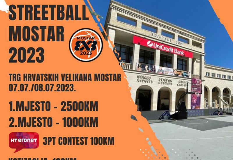 2. FIBA Streetball Mostar 2023. - Prijavi ekipu za basket i osvoji 2500 KM