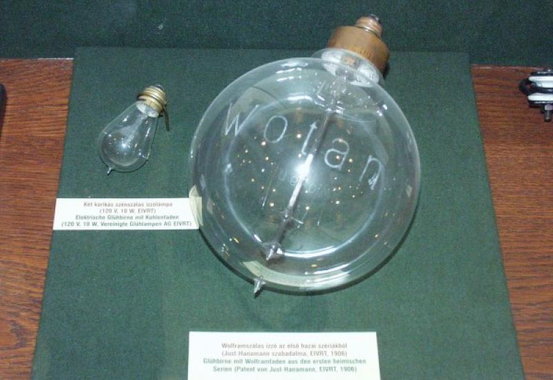 Žarulja s volframskom niti, ilustracija - Franjo Hanaman – izumitelj žarulje s volframovom niti