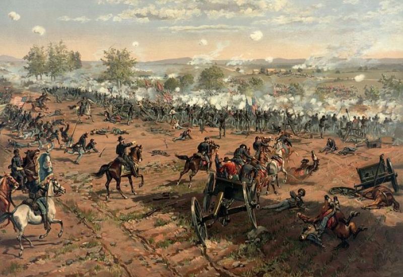 Bitka kod Gettysburga, ilustracija - Prije 160 godina počela je najkrvavija bitka u Američkom građanskom ratu