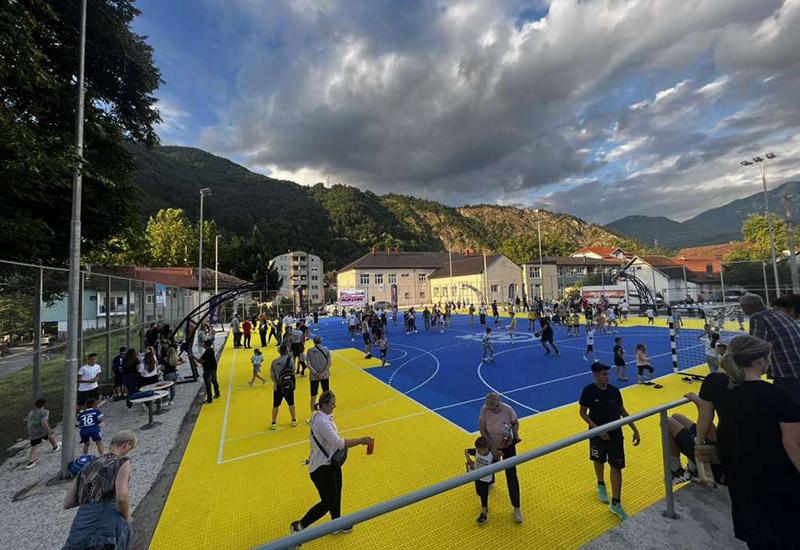 Mirza Teletović otvorio košarkaški teren u Jablanici: Ovdje sam zavolio zvuk lopte
