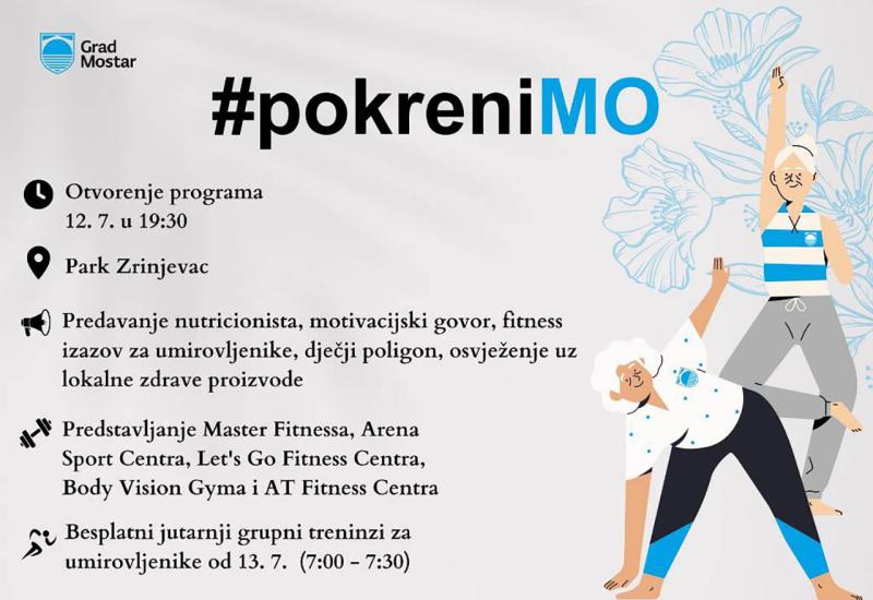 Mostar poziva umirovljenike na besplatan trening: Pokreni se