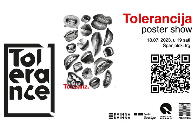 Poster show 'Tolerancija' svjetski poznatog dizajnera Mirka Ilića u Mostaru