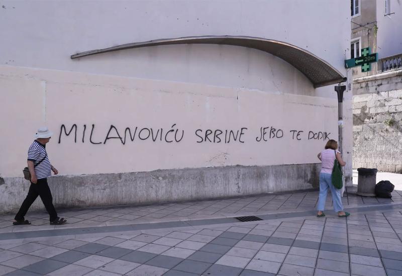Splićane iznenadili novi grafiti: Milanoviću Srbine, je*o te Dodik
