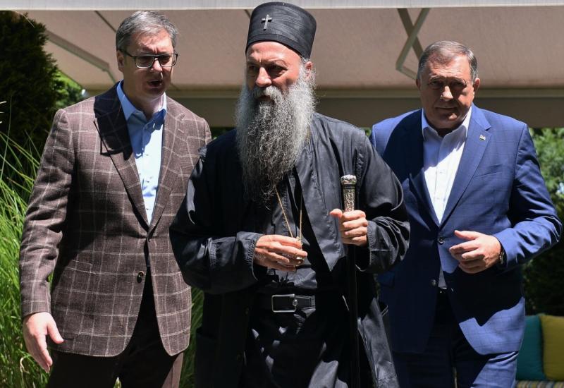 Dodik, Vučić i Porfirije posjetili manastir Osovica