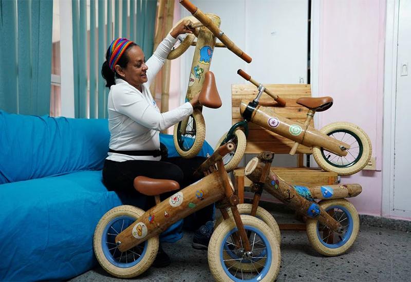 Može i to: Bicikl od bambusa