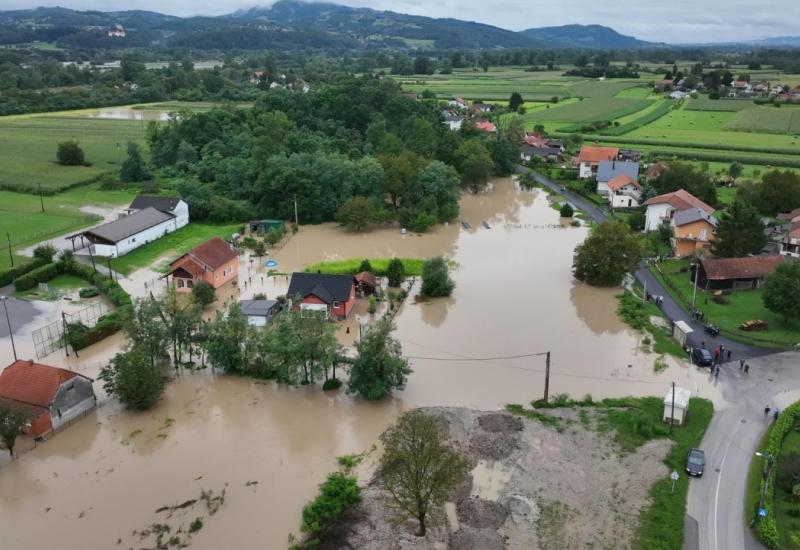 Drenje Brdovečko - Hrvatska iz zraka: Vodostaji rijeka u stalnom porastu 