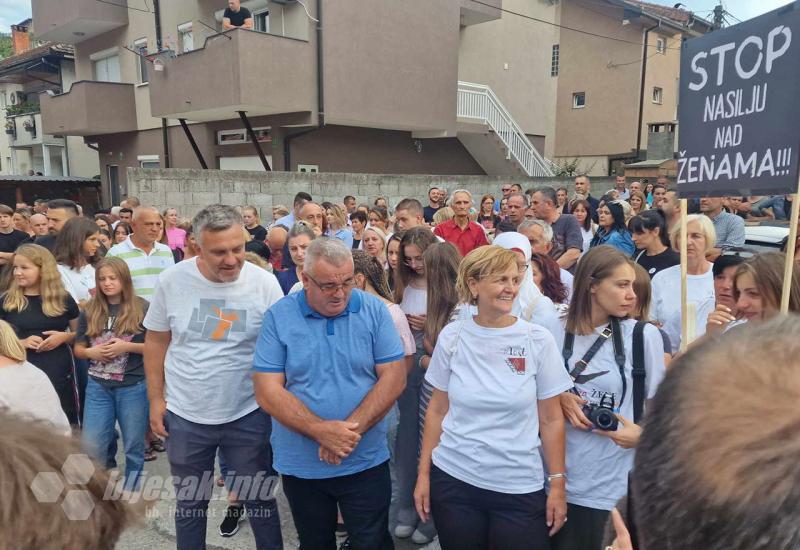 Muriz Memić na prosvjedima podrške Enisi Klepo - Prosvjedna šetnja u Jablanici: 