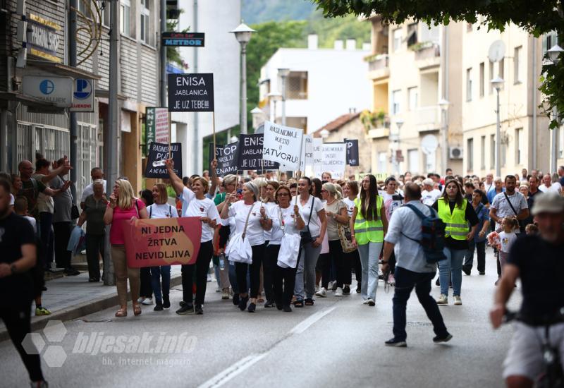 Prosvjedna šetnja u Jablanici: "Svi smo mi Enisa Klepo" 