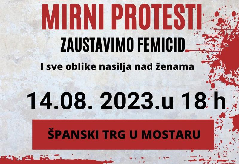 Prosvjedi u Mostaru: Zajedno podignimo glas i borimo se protiv femicida