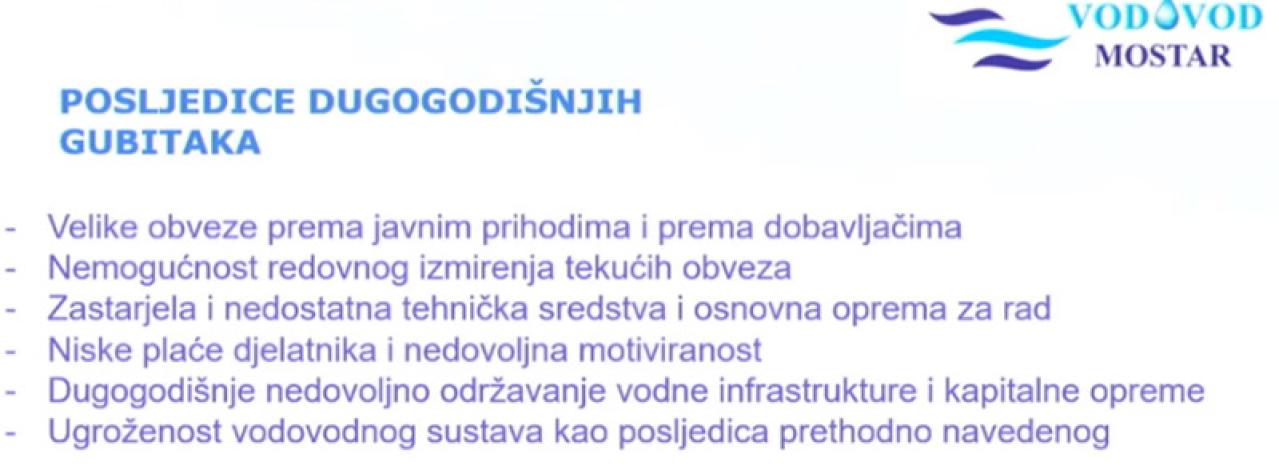 Prezentacija Vodovoda prikazana u Vijećnici - Povećana cijena vode u Mostaru