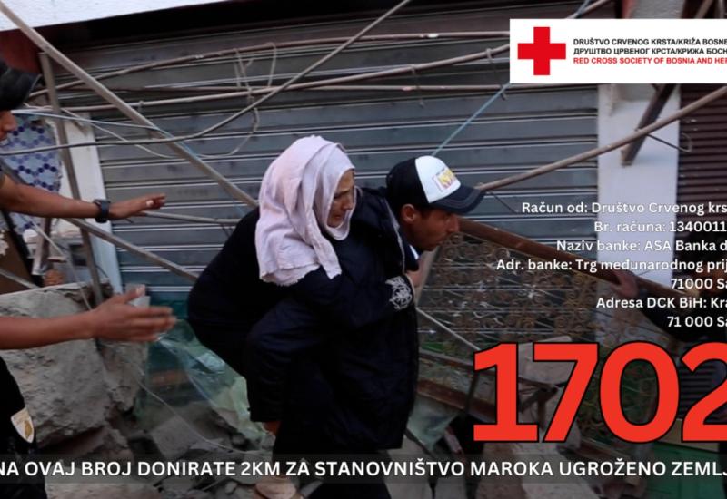Broj za pomoć narodu Maroka - Aktiviran humanitarni broj za pomoć Maroku 