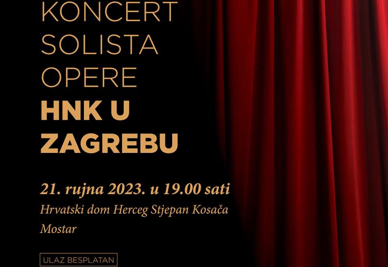 Zagrebački solisti gostuju u Mostaru nakon više od 10 godina
