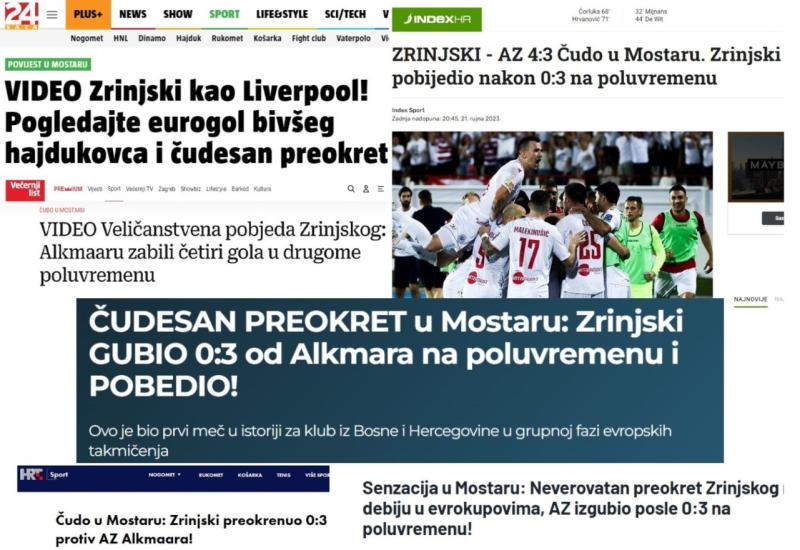 Mediji o pobjedi Zrinjskog: Hrvati slave Rendulića, Srbi hvale upornost Plemića 