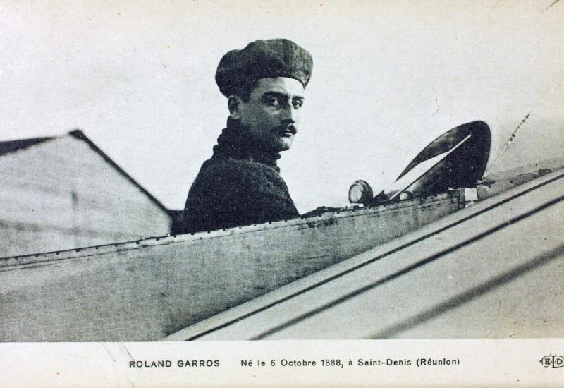 Roland Garros (Saint-Denis, Réunion, 6. listopada 1888. - pored gradića Vouizers 25. listopada 1918.) - Francuski pilot Roland Garros prvi preletio Sredozemno more