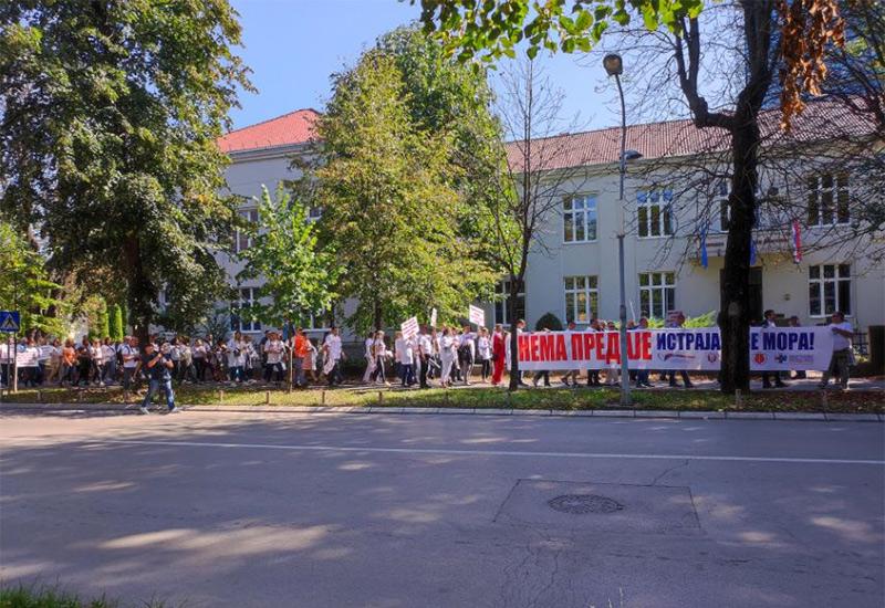 Radnici prosvjeduju na ulicama Banja Luke