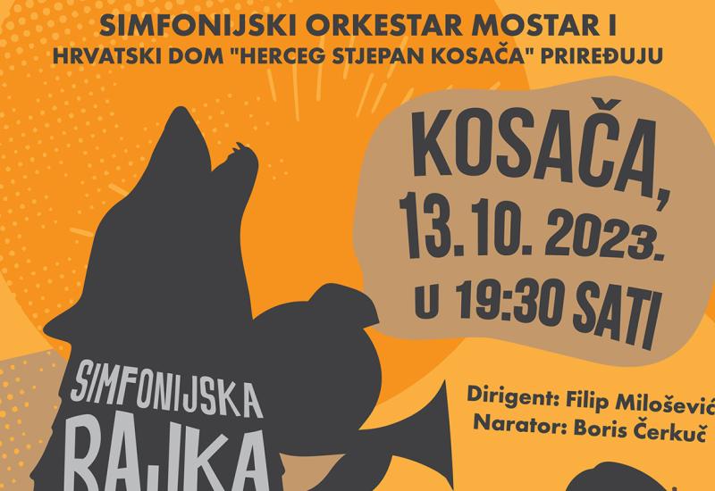 Koncertom 'Peća i vuk' Simfonijski orkestar Mostar otvara novu sezonu