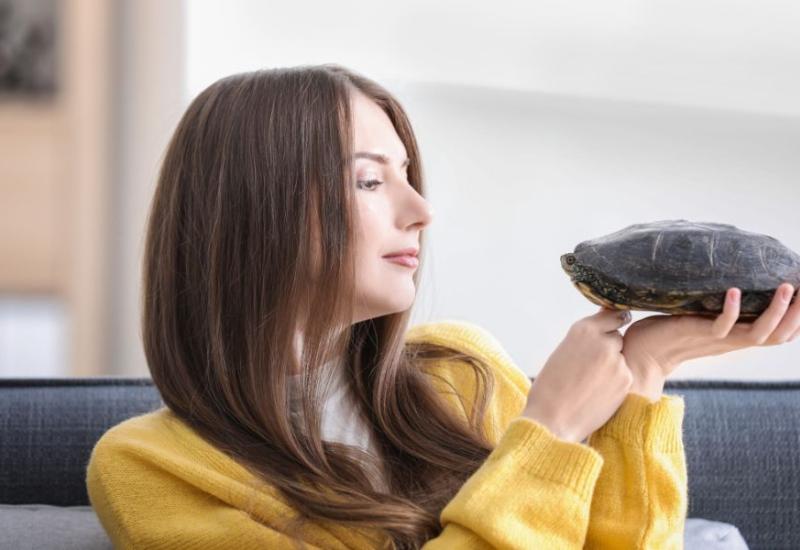 Žena drži kornjaču - Ovih 7 kućnih ljubimaca su idealan izbor za stan