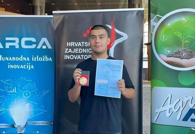 Mladi inovator iz Mostara trijumfirao na Međunarodnoj izložbi inovacija ARCA 2023.