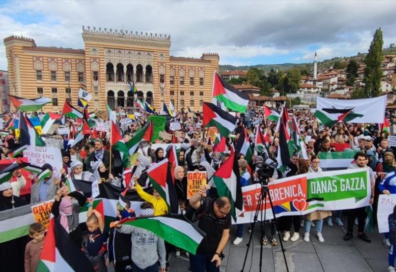 Prosvjed podrške Palestini u Sarajevu - Sarajevo uz Palestinu: 
