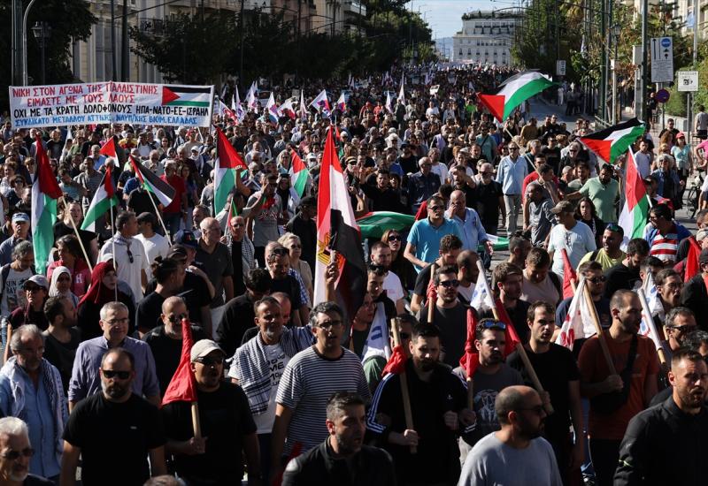 Skup podrške Palestini održan u centru Atine - FOTO | Skupovi podrške Palestini diljem svijeta - 