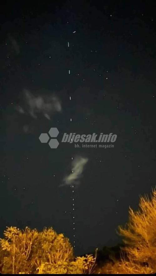 Starlink iznad Mostara - Čudna svjetlost na nebu iznad Mostara