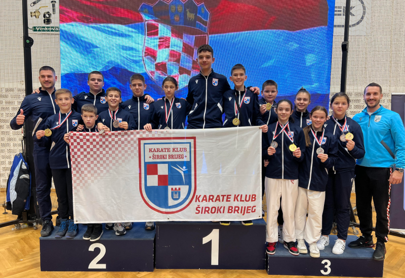 Karate klub Široki Brijeg kući donio 12 medalja 