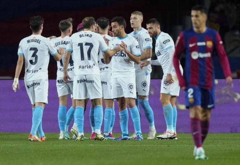 Girona je po prvi put slavila protiv Barcelone - Debakl Barcelone u katalonskom derbiju na Montjuicu