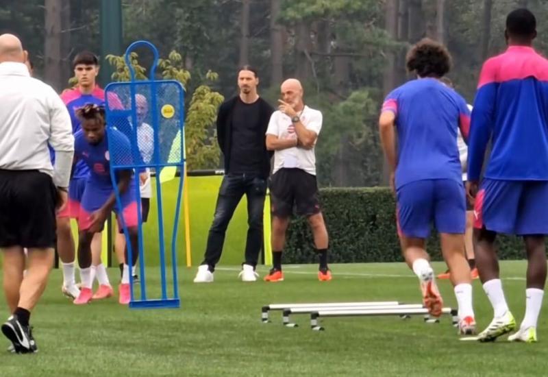 Zlatan se pojavio na treningu Milana 
