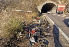 FOTO Stravične fotografije nesreće kod tunela Vidikovac, automobilu izletio motor 