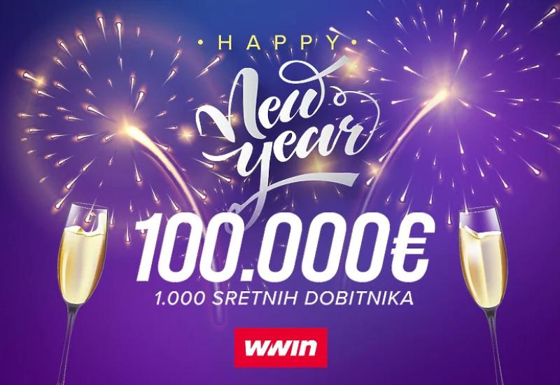 Osvojite 100.000 eura na WWin-u u novogodišnjem danu