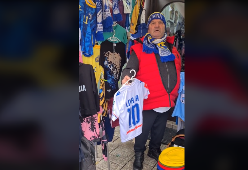 Sarajlije poludjele za Hajdukom, na Baščaršiji prodaje se Livajin dres