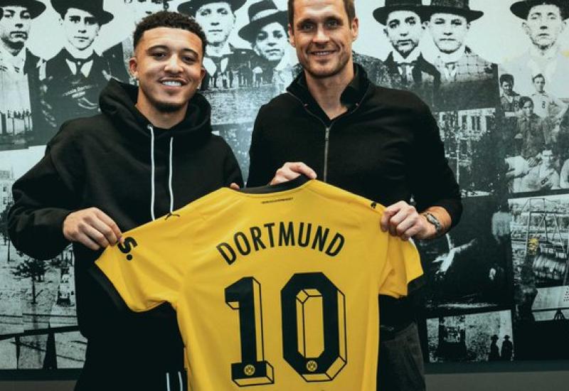 Jadon Sancho i sportski direktor Dortmunda Sebastian Kehl - Sancho ponovno u crno-žutom dresu: Vratio sam se kući