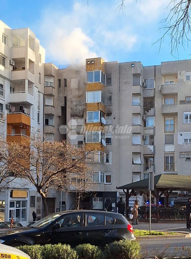 Požar u stanu u Mostaru - Vatrogasci objavili snimku intervencije: Požar u stanu iz drugog kuta 