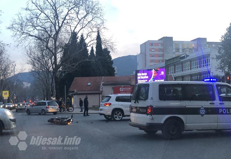 Sudar kod Mostarke - Motociklist lakše ozlijeđen