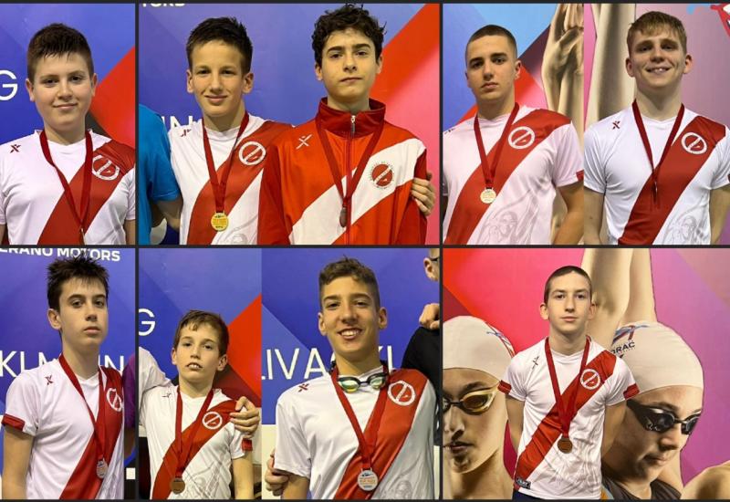 Plivači SPK Zrinjski kući donijeli 50 medalja i četiri pehara  - 18 plivačica i plivača kući donijelo 50 medalja i četiri pehara 