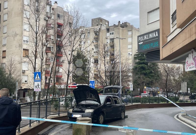 Mostar: Izgorio automobil kod "Mljekare"